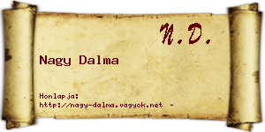 Nagy Dalma névjegykártya